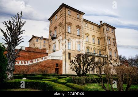 Schloss von Govone in Piemont, Italien Stockfoto