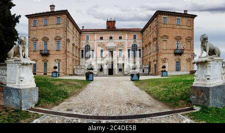 Schloss von Govone in Piemont, Italien Stockfoto