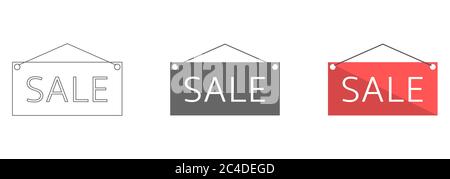 Verkaufsschilder Stock Vektor