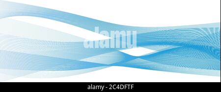 Abstrakt transparent blau Welle Hintergrund. Raucheffekt Design Element Tapete. Modernes Design EPS10 Vektor-Illustration. Stock Vektor