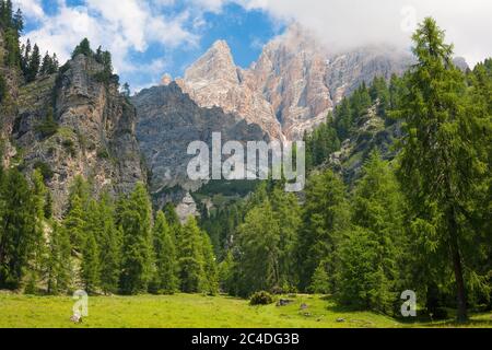 Die Dolomiten in Italien bei Cortina Stockfoto