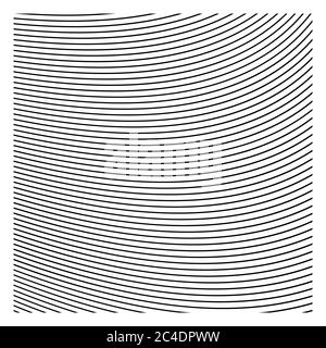Dünne schwarze Linien Muster Hintergrund. Einfaches abstraktes Vektormuster. Stock Vektor
