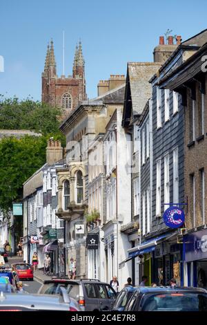 Kirche St. Mary High Street Totnes Devon England Stockfoto