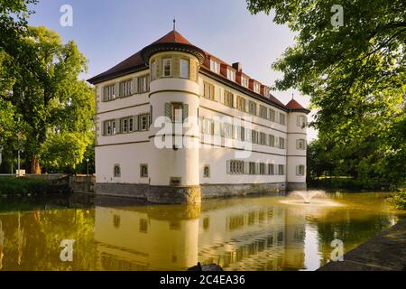 Tolle Aufnahme auf dem Wasserschloss in Bad Rappenau, Deutschland Stockfoto
