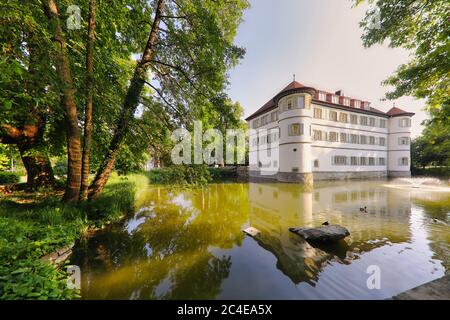 Tolle Aufnahme auf dem Wasserschloss in Bad Rappenau, Deutschland Stockfoto