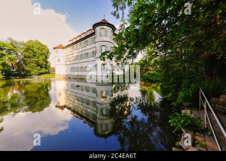 Tolle Aufnahme auf dem Wasserschloss in Bad Rappenau, Deutschland Stockfoto