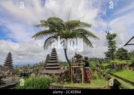 Tempel in Pura Penataran Agung Besakih Komplex, die Mutter temp Stockfoto