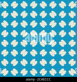 Helles Muster auf blauem Nahtloses Design. Stock Vektor