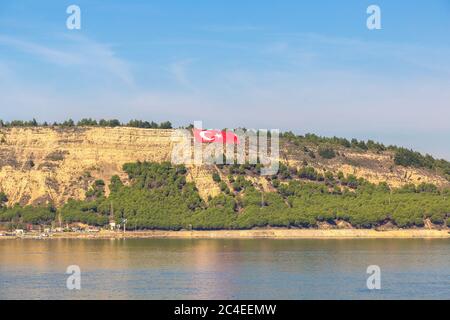 Dardanelles Meerenge, Türkei in einem schönen Sommertag Stockfoto