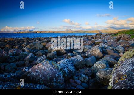 Nach Laide Gruinard Bay Ross und Cromarty Ross-shire Highlands Scotland Stockfoto