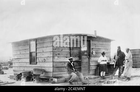 Rekonstruktion nach den Rassenanfallen, Tulsa, Oklahoma, USA, American National Red Cross Photograph Collection, November 1921 Stockfoto