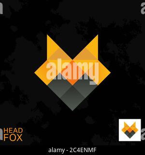 Fox Logo für Corporate Identity. Vektordarstellung. Stock Vektor