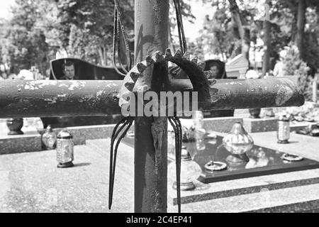 Gemeindehof in Orneta, Warmia, einem historischen Land in der Woiwodschaft Warm-Masuren. Stockfoto