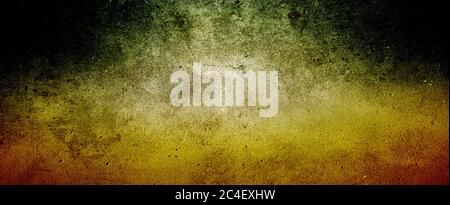 Farbenfroher Hintergrund in blau grün orange gelb Gold und rot mit melierter Grunge Textur in abstraktem Hintergrund Illustration Design in impressionistic Stockfoto