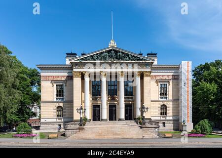 Säätytalo - das Haus der Estates - ein historisches Gebäude, in dem sporadische Regierungstreffen in Helsinki, Finnland, stattfinden Stockfoto