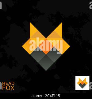 Fox Logo für Corporate Identity. Vektordarstellung. Stock Vektor