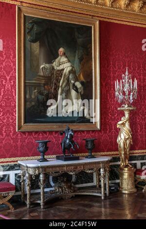 WIEDERERÖFFNUNG DES SCHLOSSES VON VERSAILLES NACH DER ABSPERRUNG Stockfoto