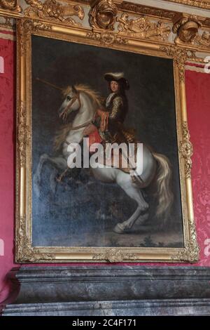 WIEDERERÖFFNUNG DES SCHLOSSES VON VERSAILLES NACH DER ABSPERRUNG Stockfoto