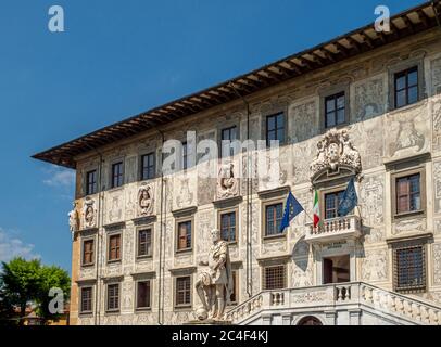 Palazzo della Carovana von Giorgio Vasari, Pisa, Italien. Stockfoto