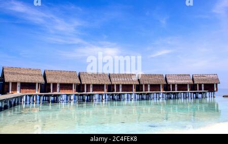 Luxusinsel-Strandresort auf den Malediven; Inselresort; Kandolhu maldives Resort; Strandresort Stockfoto