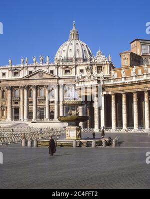 Petersdom (Basilica Papale di San Pietro in Vaticano), Petersplatz, Rom (Roma), Latium, Italien Stockfoto