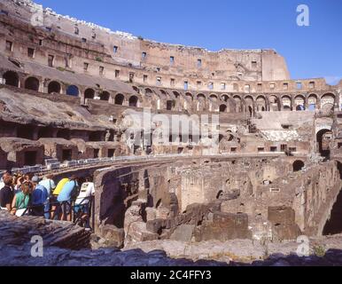 Innenräume des Kolosseums (Colosseo), IV. Templum Pacis, Rom (Roma), Region Latium, Italien Stockfoto