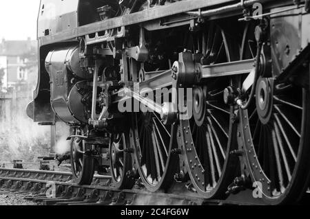 „Duchess of Sutherland“ am Kidderminster Town Station. Stockfoto