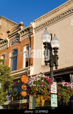 Historische 25th Street in Ogden, Utah, USA, Nordamerika Stockfoto