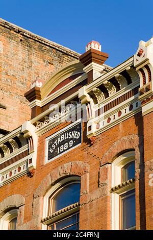 Historische 25th Street in Ogden, Utah, USA, Nordamerika Stockfoto