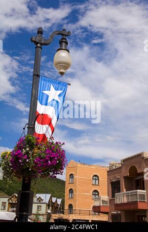 Main Street in Park City, Utah, USA, Nordamerika Stockfoto