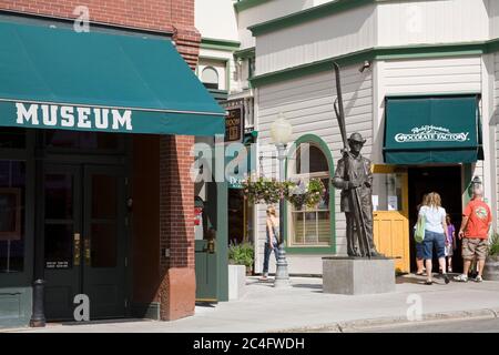 Park City Museum & Territorial Jail an der Main Street, Park City, Utah, USA, Nordamerika Stockfoto