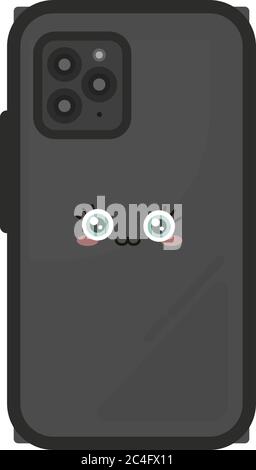 Nettes Telefon, Illustration, Vektor auf weißem Hintergrund Stock Vektor