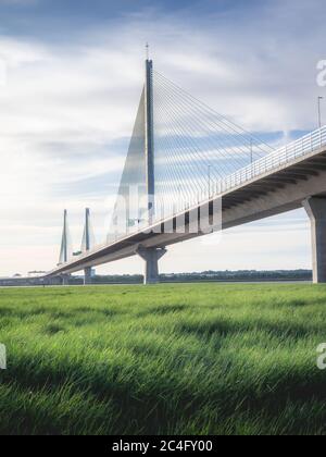 Die Mersey Gateway Bridge Stockfoto