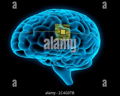 Künstliche Intelligenz, konzeptionelle Darstellung. Stockfoto