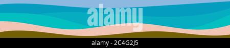 Abstrakt bunte Banner von Farbwellen. Vorlage für Flyer, Website Hintergrund Stock Vektor
