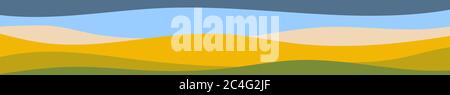 Abstrakt bunte Banner von Farbwellen. Vorlage für Flyer, Website Hintergrund Stock Vektor