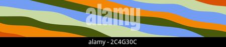Abstrakt bunte Banner von Farbwellen. Vorlage für Flyer, Website Hintergrund Stock Vektor