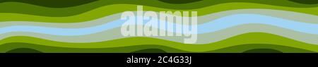 Abstrakt bunte Banner von Farbwellen. Vorlage für Flyer, Website Hintergrund Stock Vektor