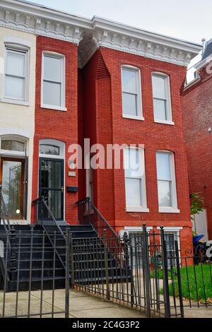 Residenz von Edward Duke Ellington (1899-1974), international renommierter Komponist und Musiker. Washington, DC, USA Stockfoto