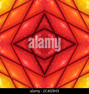 Nahtlose symmetrische Muster abstrakt diagonal Blöcke Textur Stockfoto