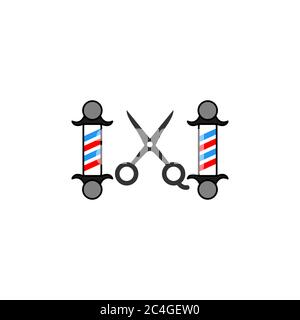 barbershop Vektor Design Vorlage Illustration Stock Vektor