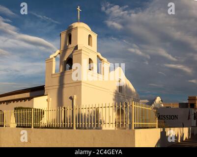 Old Adobe Mission Scottsdale Arizona Stockfoto