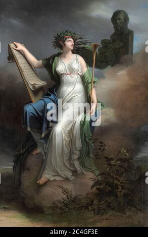 Calliope, Muse of Epic Poetry von Charles Meynier, 1798 Stockfoto