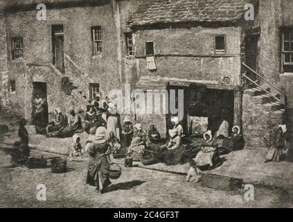 Kameraarbeit: Newhaven Fisheries von David Octavius Hill und Robert Adamson, 1909 Stockfoto