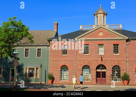 Des Händlers Square in Williamsburg, Virginia, USA Stockfoto