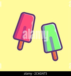 Eis Vektor-Symbol. Sommer Icon Konzept Stock Vektor