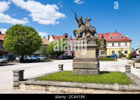 náměstí K. J. Erbena, město Miletín, Kralovéhradecký kraj, Česká republika / K.J. Erben Platz, Stadt Miletin, Region Hradec Kralove, Tschechische republik Stockfoto