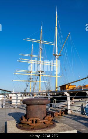 Riverside Museum, River Clyde, Glasgow, Schottland, Großbritannien Stockfoto