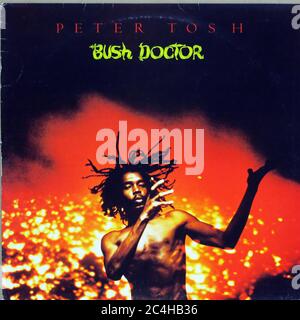 Peter Tosh Bush Doctor Italy 12'' Lp Vinyl - Vintage Record Cover Stockfoto