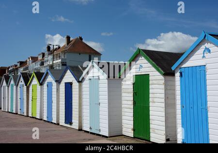 Panorama der Promenade - Broadsands Beach, Paignton, Devon, England Stockfoto